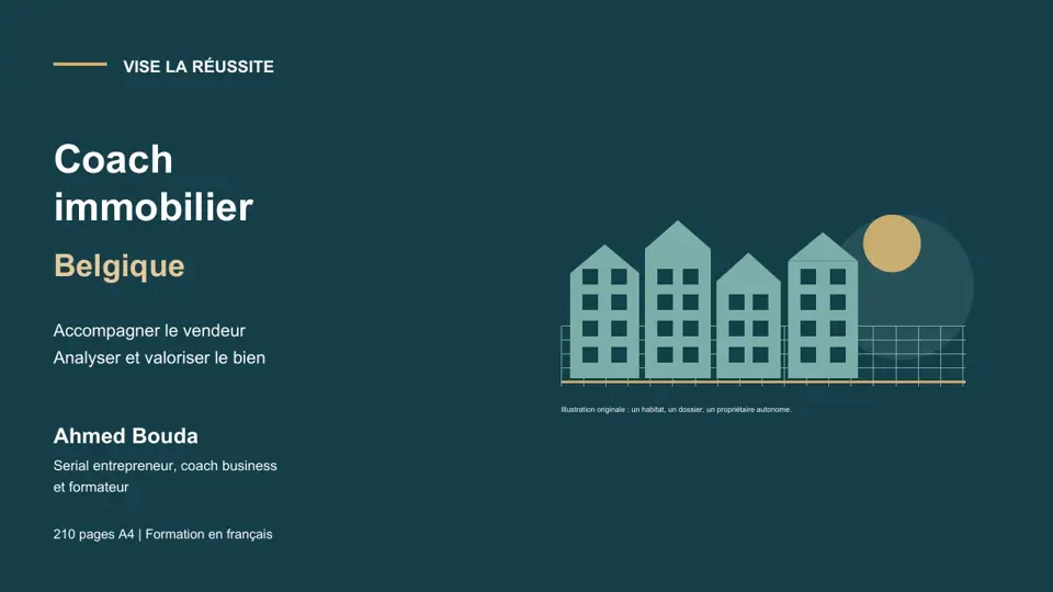 Illustration du parcours Coach immobilier en Belgique