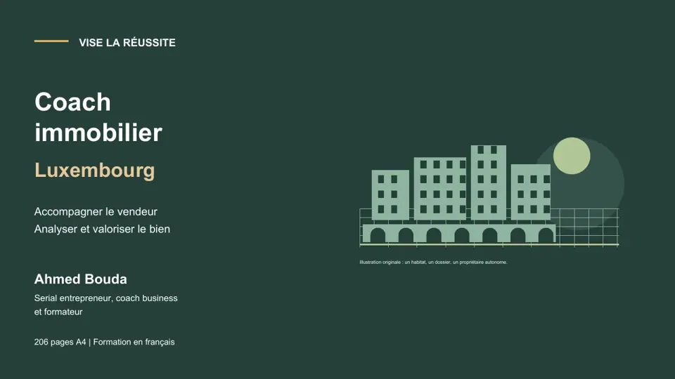 Illustration du parcours Coach immobilier au Luxembourg