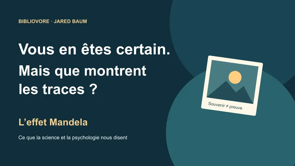 Gráfico del libro de Jared Baum sobre la diferencia entre recuerdo y prueba
