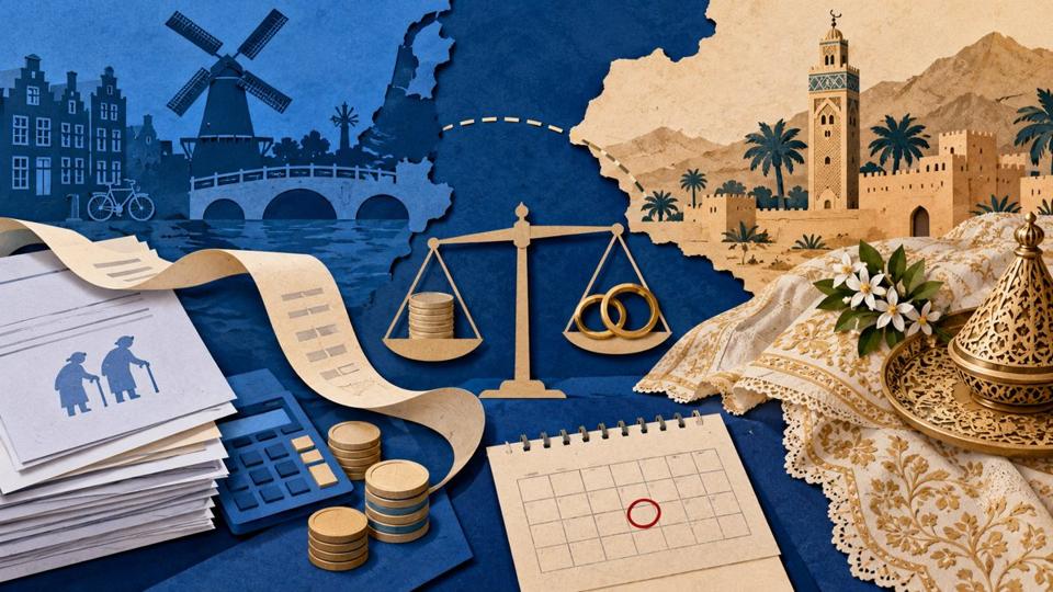 Symbolische illustratie bij : AOW: huwelijk in Marokko leidt tot herberekening van pensioen