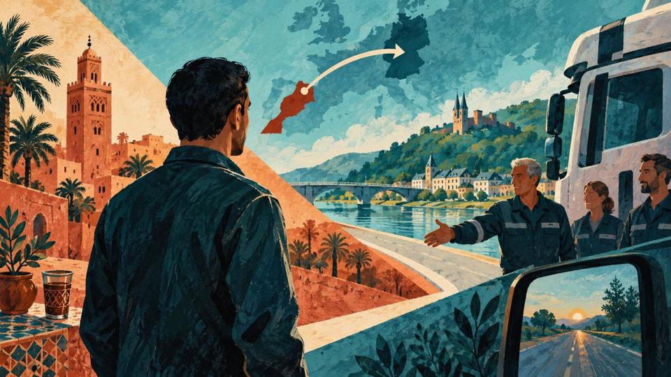 Ilustración simbólica para : Alemania: una empresa busca el regreso de su conductor marroquí