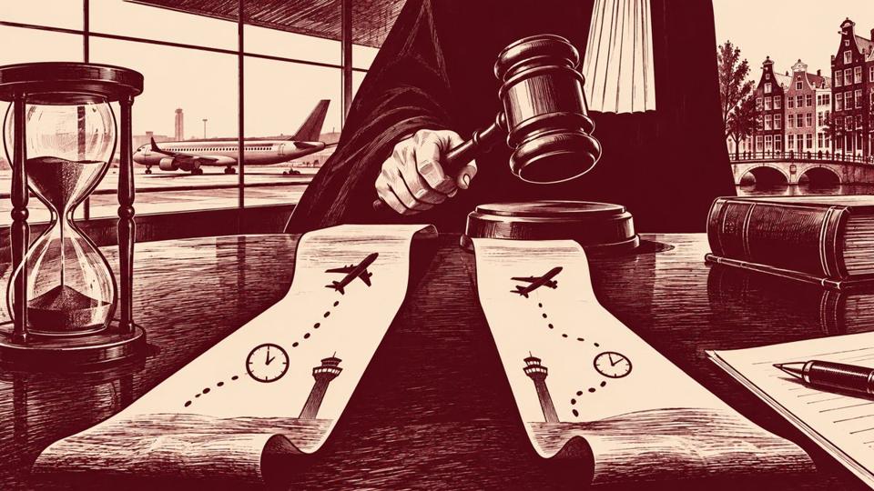 Symbolische Illustration zu : Flug verlegt und dann verschoben: Richter trennt zwei Mitteilungen