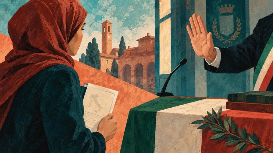 Ilustración simbólica para : Cadoneghe: interrumpida una ceremonia de naturalización