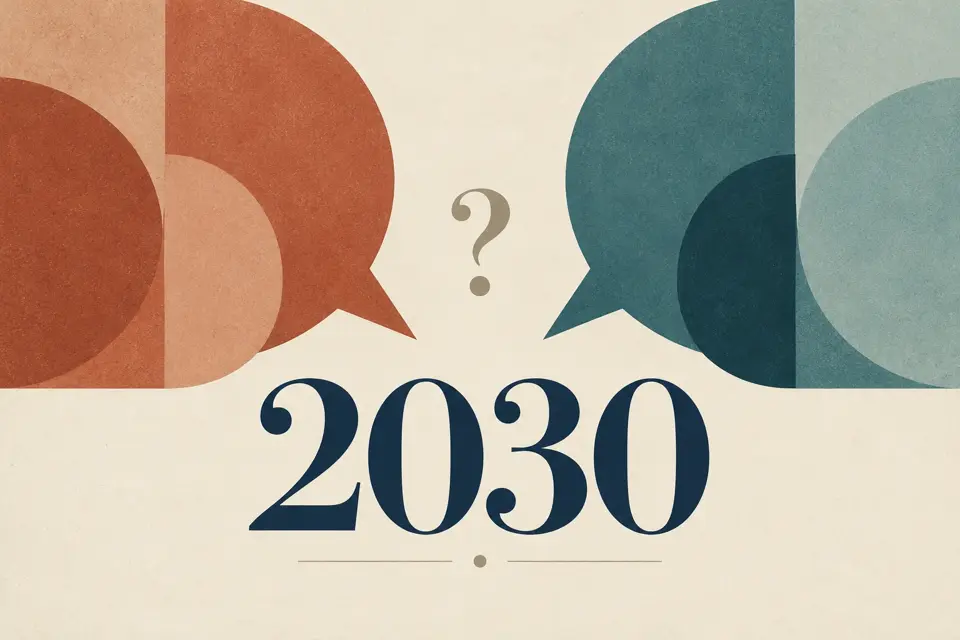 في أصيلة، نقاش أفق 2030 يبدأ باختلاف حول التشخيص · Illustration Almarkaziya
