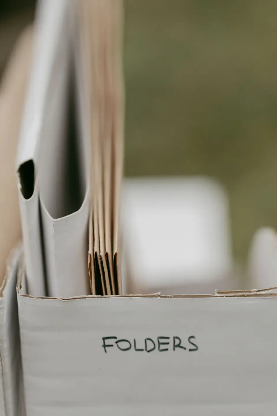 Illustrative photograph of folders, not documentation of the seizure near Fez.