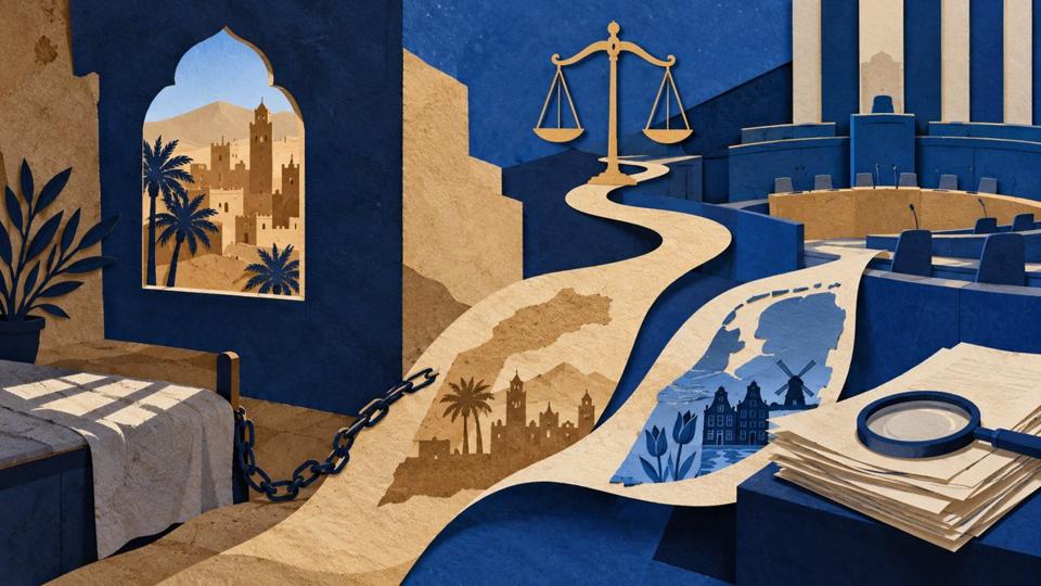 Symbolische Illustration zu : Karima Ouchans Geschichte in einer Debatte des niederländischen Senats